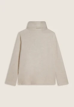 Freddy Felpa donna svasata con collo alto effetto tricot-Donna Felpe