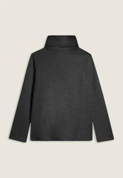 Freddy Felpa donna svasata con collo alto effetto tricot-Donna Felpe