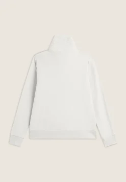 Freddy Felpa donna zip e collo alto con inserti in tessuto teddy-Donna Ginnastica|Felpe