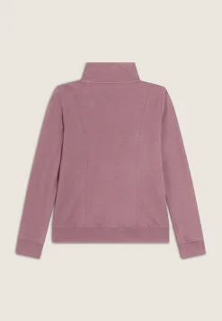 Freddy Felpa donna zip e collo alto regular fit con logo ricamato-Donna Pilates|Ginnastica