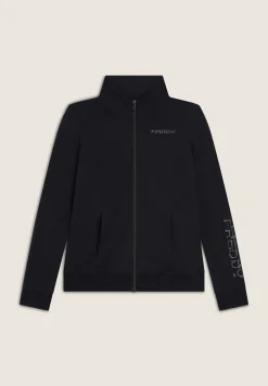 Freddy Felpa donna zip e collo alto regular fit con logo ricamato-Donna Pilates|Ginnastica