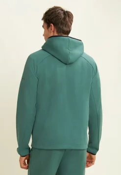 Freddy Felpa full zip con cappuccio e bordi in jacquard-Uomo Felpe
