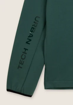 Freddy Felpa full zip con cappuccio e bordi in jacquard-Uomo Felpe