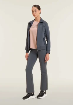 Freddy Felpa full zip con collo alto e inserti geometrici-Donna Ginnastica|Felpe