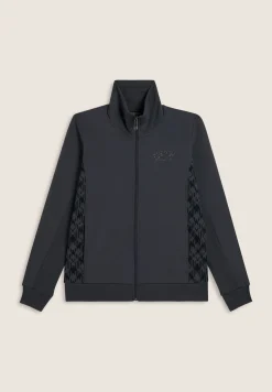 Freddy Felpa full zip con collo alto e inserti geometrici-Donna Ginnastica|Felpe
