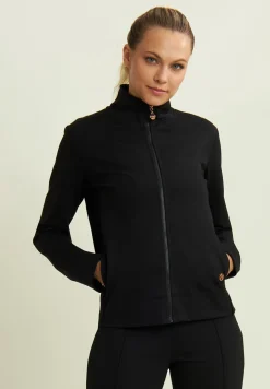 Freddy Felpa full zip in viscosa con inserti in ciniglia-Donna Felpe
