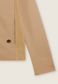 Freddy Felpa full zip in viscosa con inserti in ciniglia-Donna Felpe