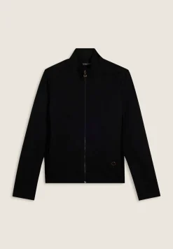 Freddy Felpa full zip in viscosa con inserti in ciniglia-Donna Felpe