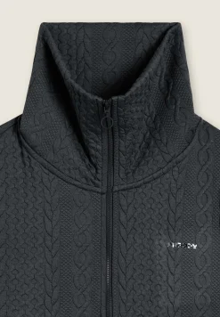 Freddy Felpa full-zip in tessuto tecnico doppio a trecce-Donna Felpe