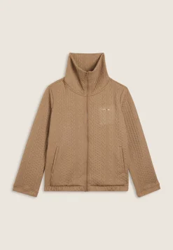 Freddy Felpa full-zip in tessuto tecnico doppio a trecce-Donna Felpe