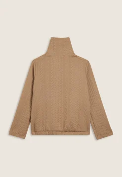 Freddy Felpa full-zip in tessuto tecnico doppio a trecce-Donna Felpe