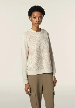 Freddy Felpa girocollo comfort fit donna con fantasia floreale-Donna Pilates|Ginnastica