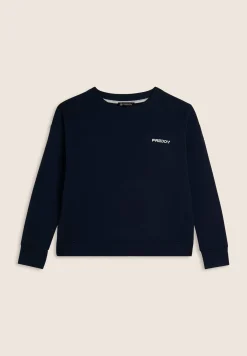 Freddy Felpa girocollo comfort fit da donna corta in vita-Donna Felpe