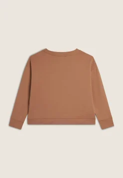 Freddy Felpa girocollo comfort fit da donna corta in vita-Donna Felpe