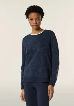 Freddy Felpa girocollo da donna fantasia paisley all-over-Donna Ginnastica|Felpe