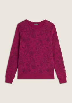 Freddy Felpa girocollo da donna fantasia paisley all-over-Donna Ginnastica|Felpe