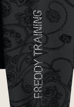Freddy Felpa girocollo da donna fantasia paisley all-over-Donna Ginnastica|Felpe