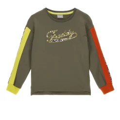 Freddy Felpa girocollo inserti animalier e in colore a contrasto- Felpe