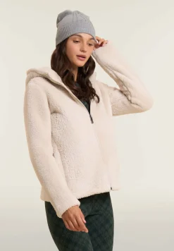 Freddy Felpa in pile sherpa con cappuccio e zip-Donna Ginnastica|Felpe