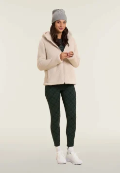 Freddy Felpa in pile sherpa con cappuccio e zip-Donna Ginnastica|Felpe