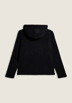 Freddy Felpa in pile sherpa con cappuccio e zip-Donna Ginnastica|Felpe