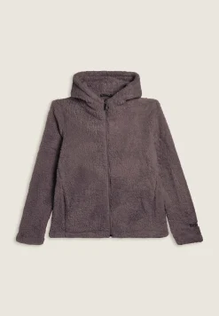 Freddy Felpa in pile sherpa con cappuccio e zip-Donna Ginnastica|Felpe