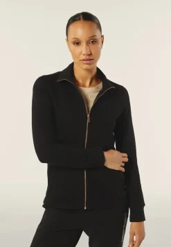 Freddy Felpa in viscosa con zip e collo alto e cuciture decorative-Donna Felpe