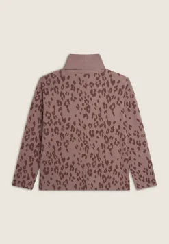 Freddy Felpa in viscosa interlock effetto tricot fantasia animalier-Donna Felpe