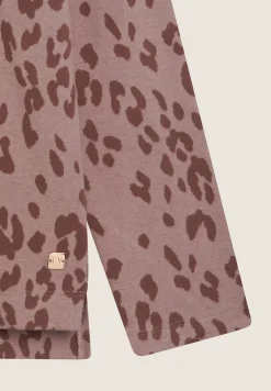 Freddy Felpa in viscosa interlock effetto tricot fantasia animalier-Donna Felpe