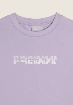 Freddy Felpa maxi Bambina con logo effetto tricot- Felpe