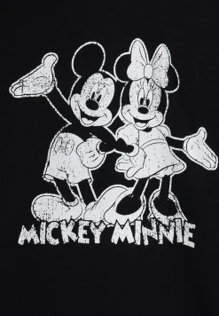 Freddy Felpa nera con cappuccio Mickey & Minnie-Donna Felpe