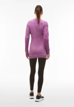 Freddy Felpa oversize tinta a freddo con inserti in rib-Donna Felpe