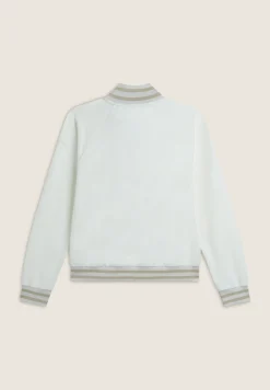 Freddy Felpa slim fit con zip e collo alto in costina a strisce-Donna Felpe