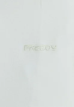 Freddy Felpa slim fit con zip e collo alto in costina a strisce-Donna Felpe