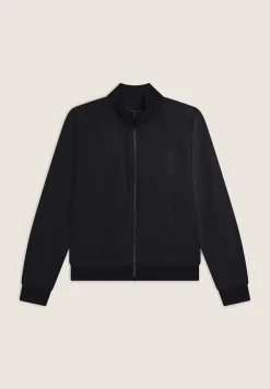 Freddy Felpa slim fit con zip e collo alto in costina a strisce-Donna Felpe