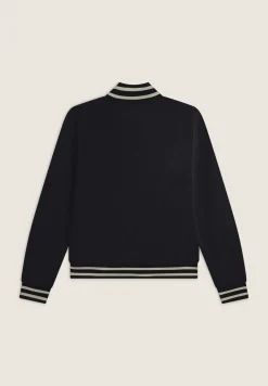 Freddy Felpa slim fit con zip e collo alto in costina a strisce-Donna Felpe