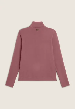 Freddy Felpa slim fit con zip e collo alto e dettagli leopardati-Donna Felpe