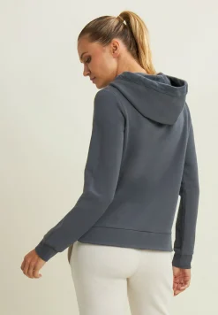 Freddy Felpa sportiva da donna con interno cappuccio in velluto-Donna Ginnastica|Felpe