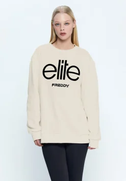 Freddy Felpa Unisex girocollo con grande ricamo Elite-Donna Felpe|Felpe