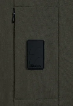 Freddy Felpa Uomo con zip e Collo Alto e Tasca zippata sulla manica-Uomo Felpe