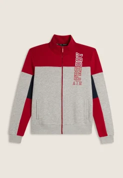 Freddy Felpa Uomo Full-Zip a Blocchi di Colore con Logo-Uomo Felpe