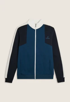 Freddy Felpa Uomo Full-Zip a Blocchi di Colore in Misto Cotone-Uomo Felpe