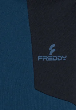 Freddy Felpa Uomo Full-Zip a Blocchi di Colore in Misto Cotone-Uomo Felpe