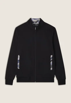 Freddy Felpa Uomo Zip e Collo Alto con Dettagli Camouflage-Uomo Felpe