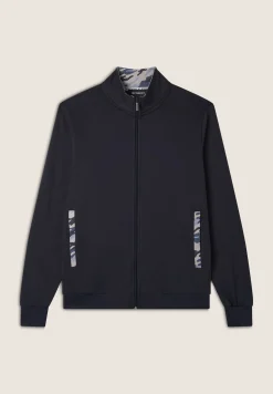 Freddy Felpa Uomo Zip e Collo Alto con Dettagli Camouflage-Uomo Felpe