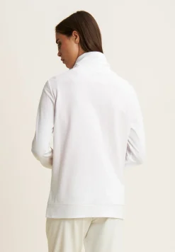 Freddy Felpa zip collo alto con dettagli floreali e stampa su manica-Donna Pilates|Ginnastica