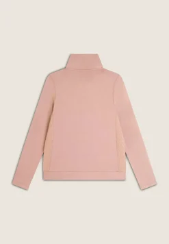 Freddy Felpa zip e collo alto con inserti a trecce su fianchi e collo-Donna Felpe