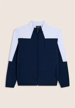 Freddy Felpa zip e collo alto con blocchi di colore-Uomo Felpe