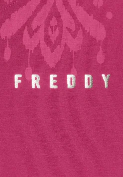 Freddy Felpa zip leggera con cappuccio e dettagli floreali-Donna Pilates|Ginnastica