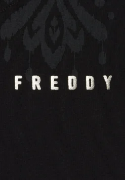 Freddy Felpa zip leggera con cappuccio e dettagli floreali-Donna Pilates|Ginnastica